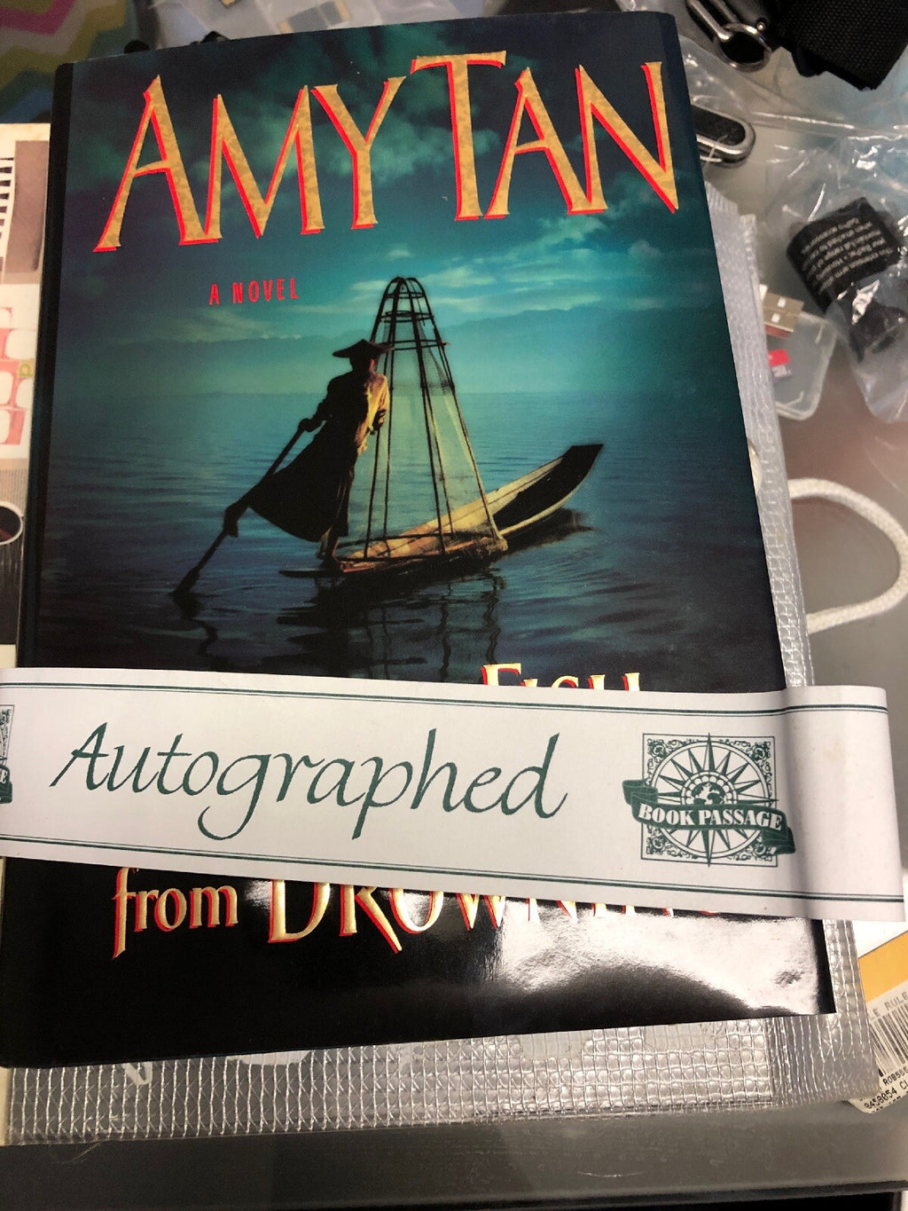 SIGNED - Saving Fish From Drowning, Amy Tan0