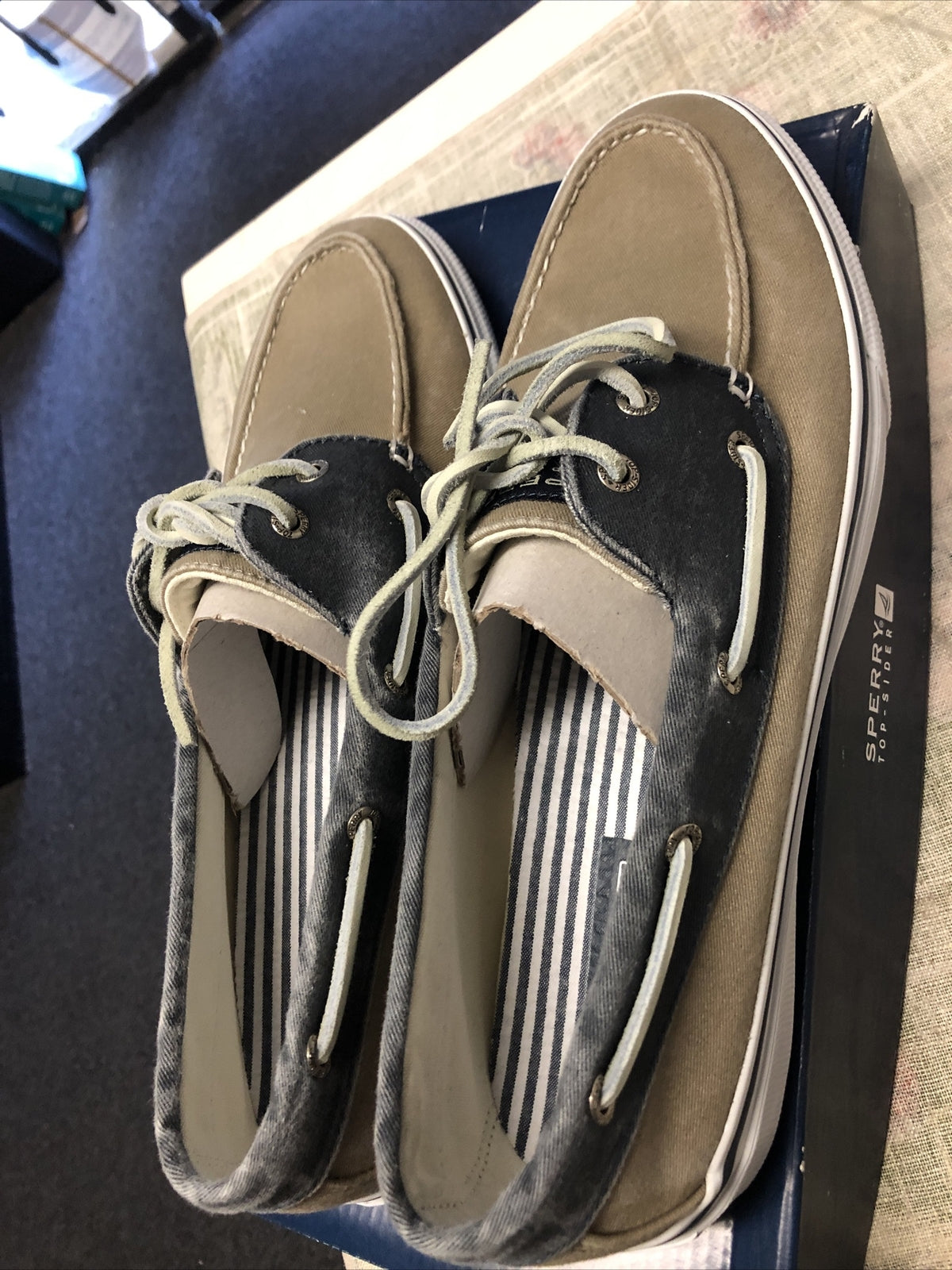 SPERRY TOP-SIDER SHOES MENS LOAFERS SIZE 13M NOS BOX IS DAMAGED2
