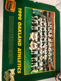 1990 Oakland Athletics poster World Champs  1989 Matraia Caskey Norris 22”x17”0
