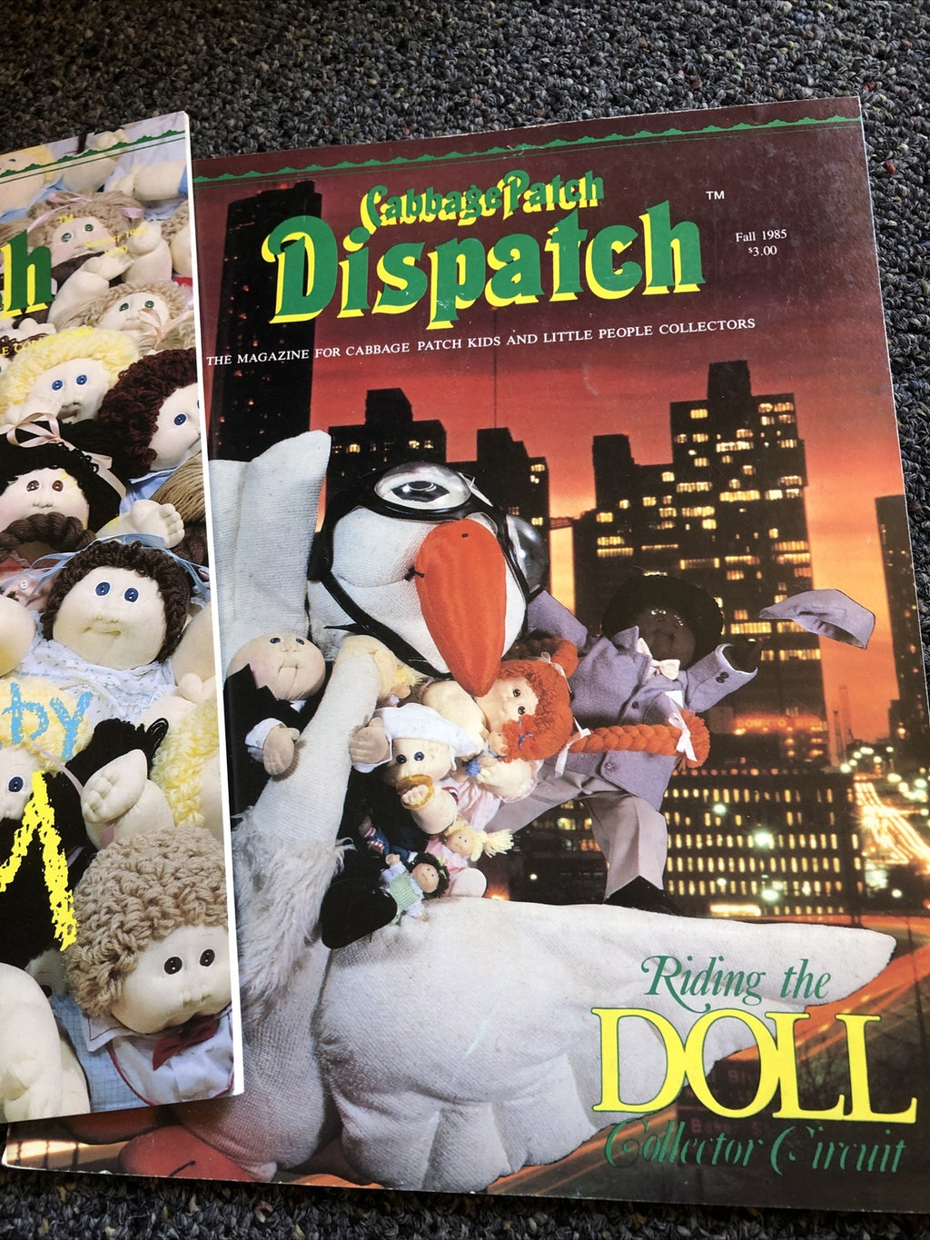 Rare Lot Of 3 Cabbage Patch Dispatch Magazine 19851