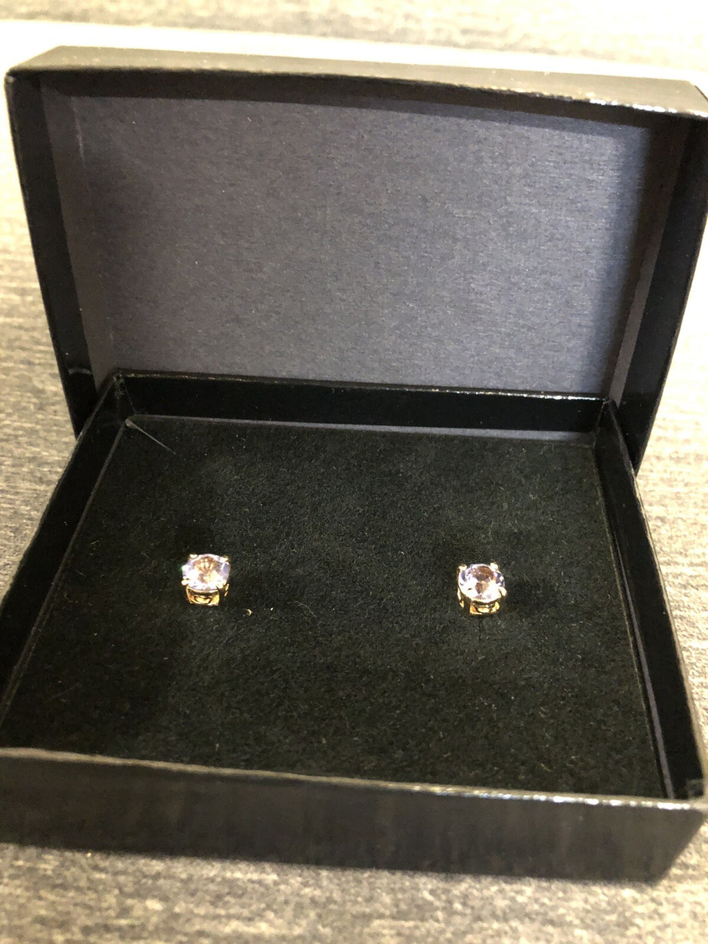 Joan Rivers Simulated Diamond Stud Earrings Purple Tint Classic Collection3