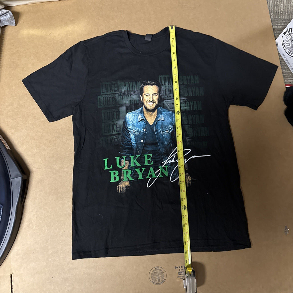 Luke Bryan Kick The Dust Up 2015 Tour T-shirt Adult Sz L Black Official Merch3