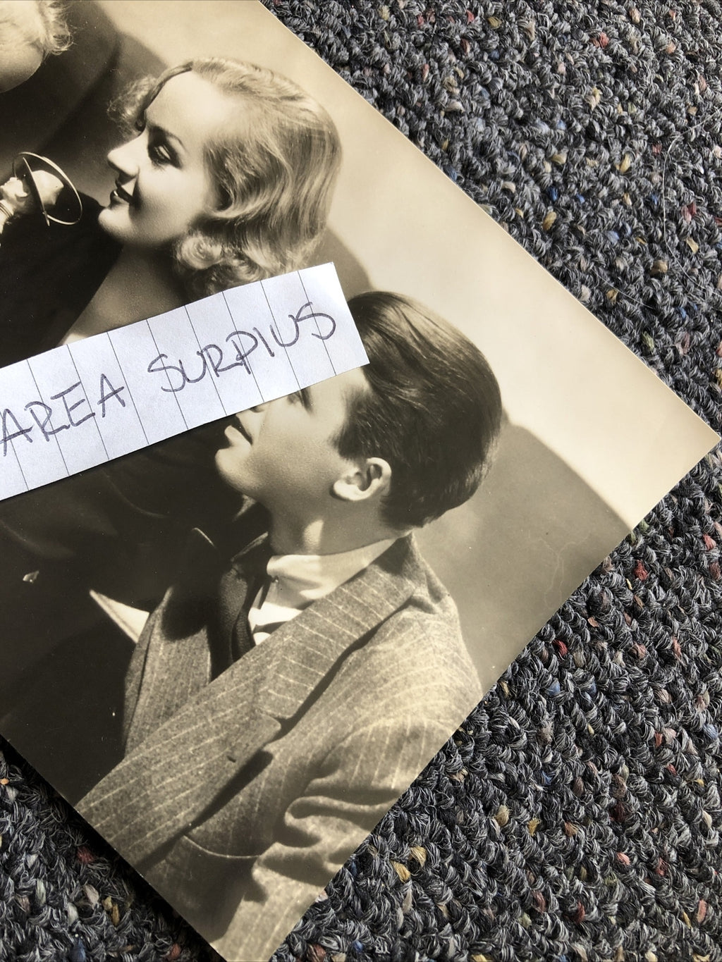 RARE Original Unpublished Candid Photo Of Carole Lombard & James Stewart 7”x5”1