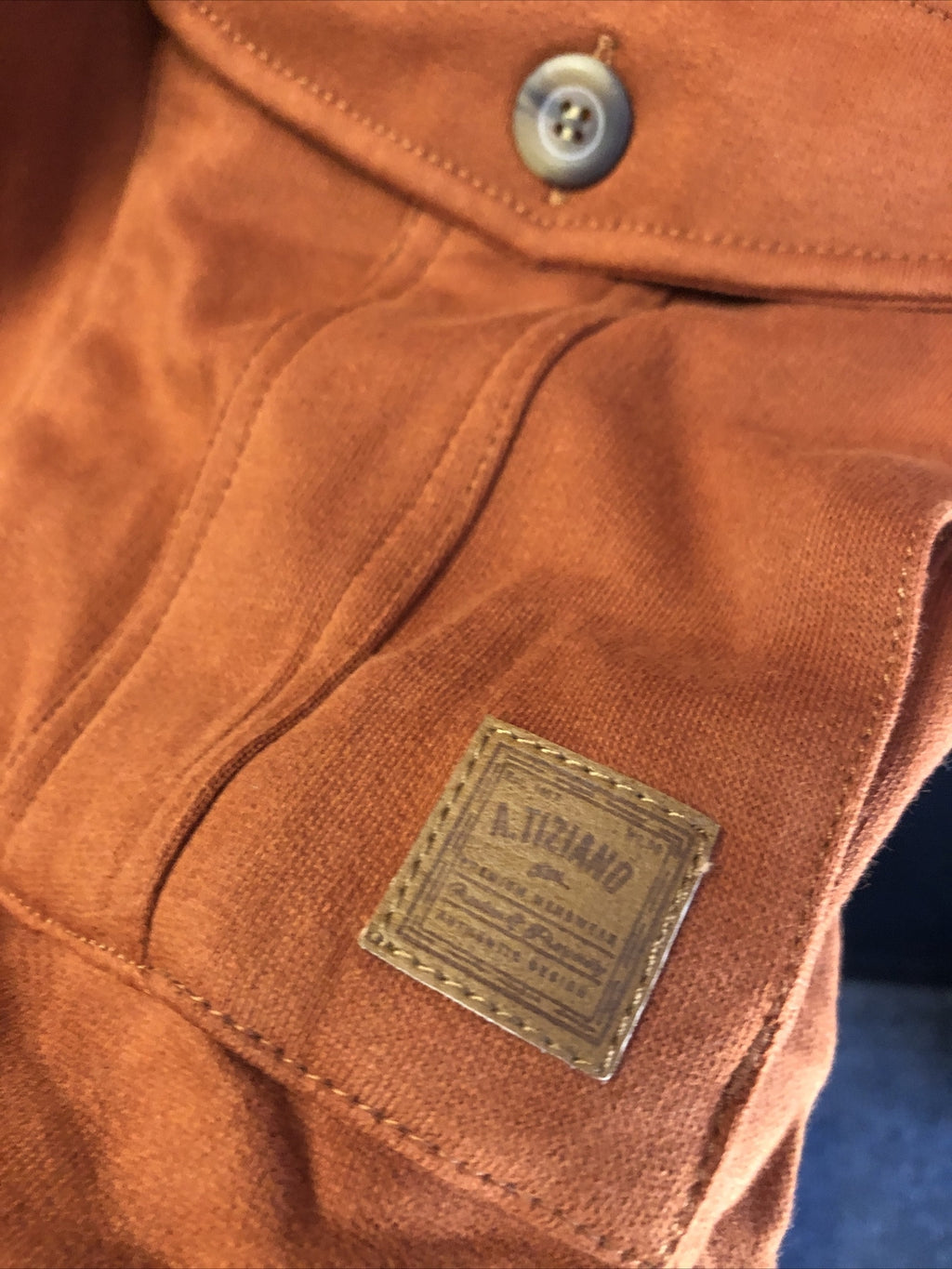 A. Tiziano Full Zip/ Button Up Copper Jacket Size 6XL NOS3