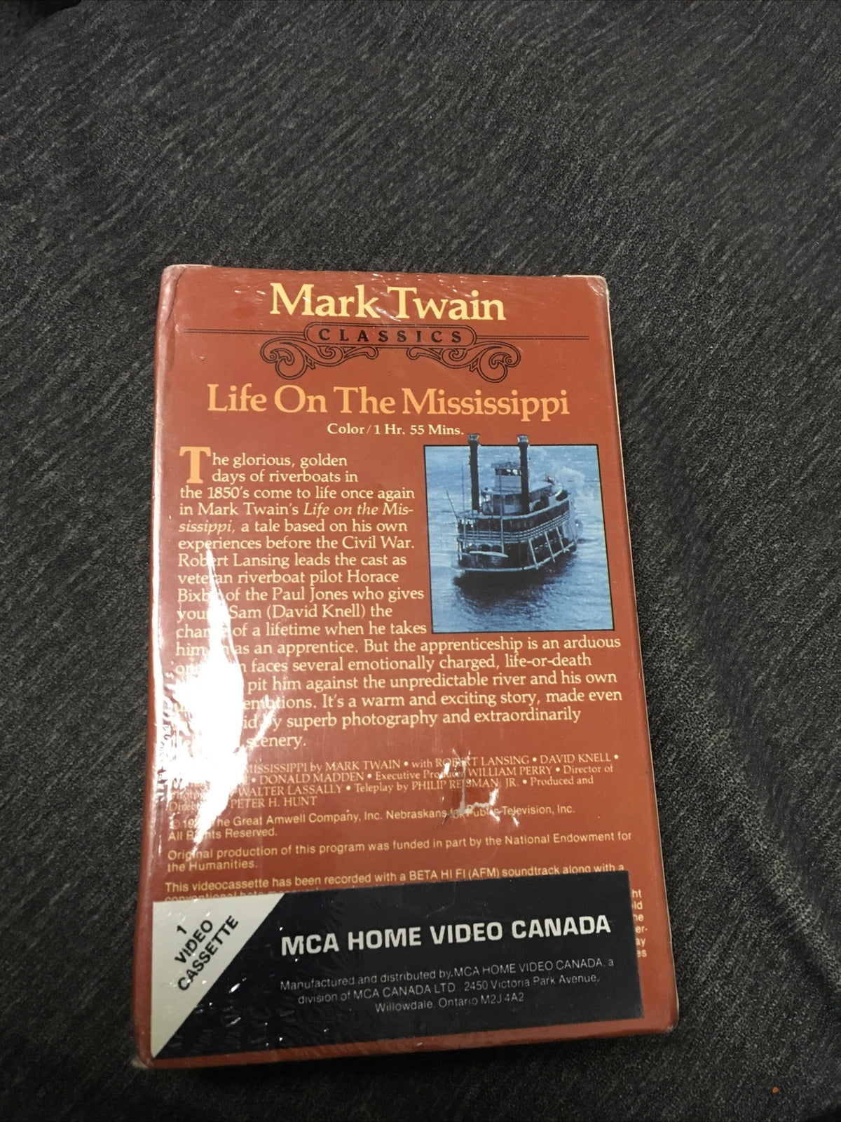 Sealed MCA Home Video Mark Twain Classics Life On The Mississippi Beta Not VHS2