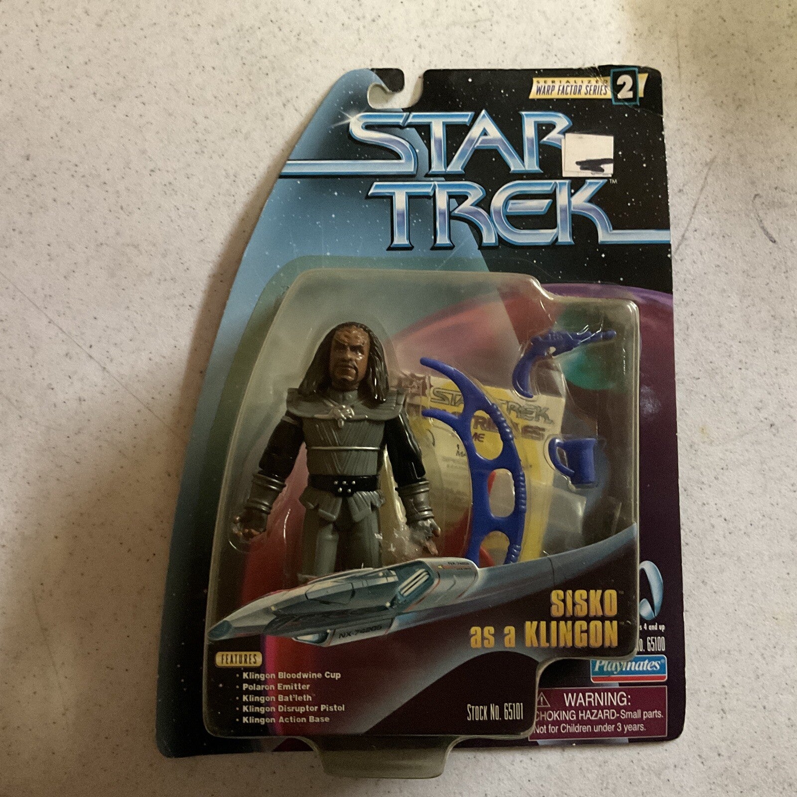New Playmates, Star Trek Warp Factor Series 2, Sisko as A Klingon, 19970