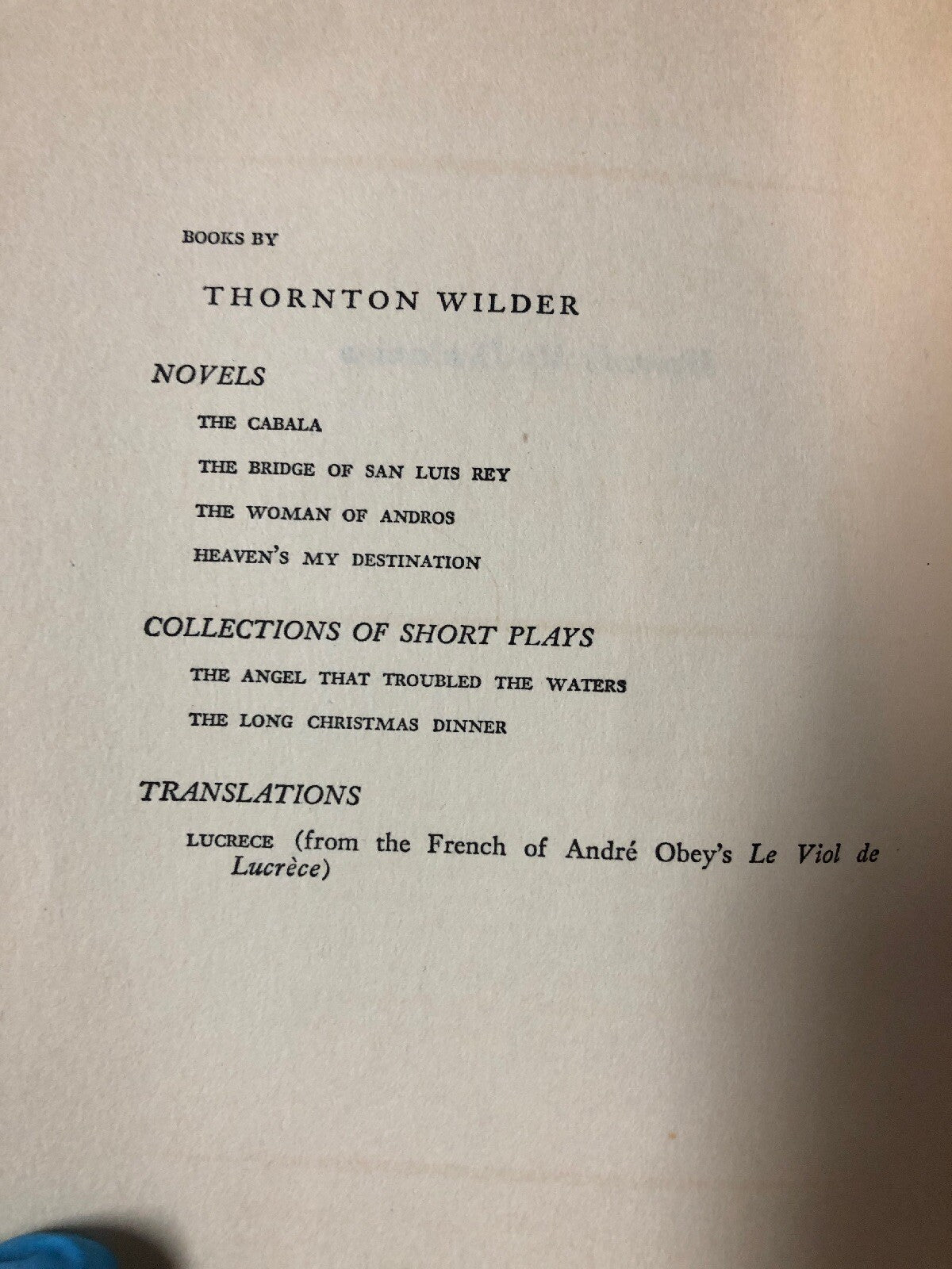 Thornton Wilder  Heaven's My Destination First Edition 1935  Rare - Collectible2