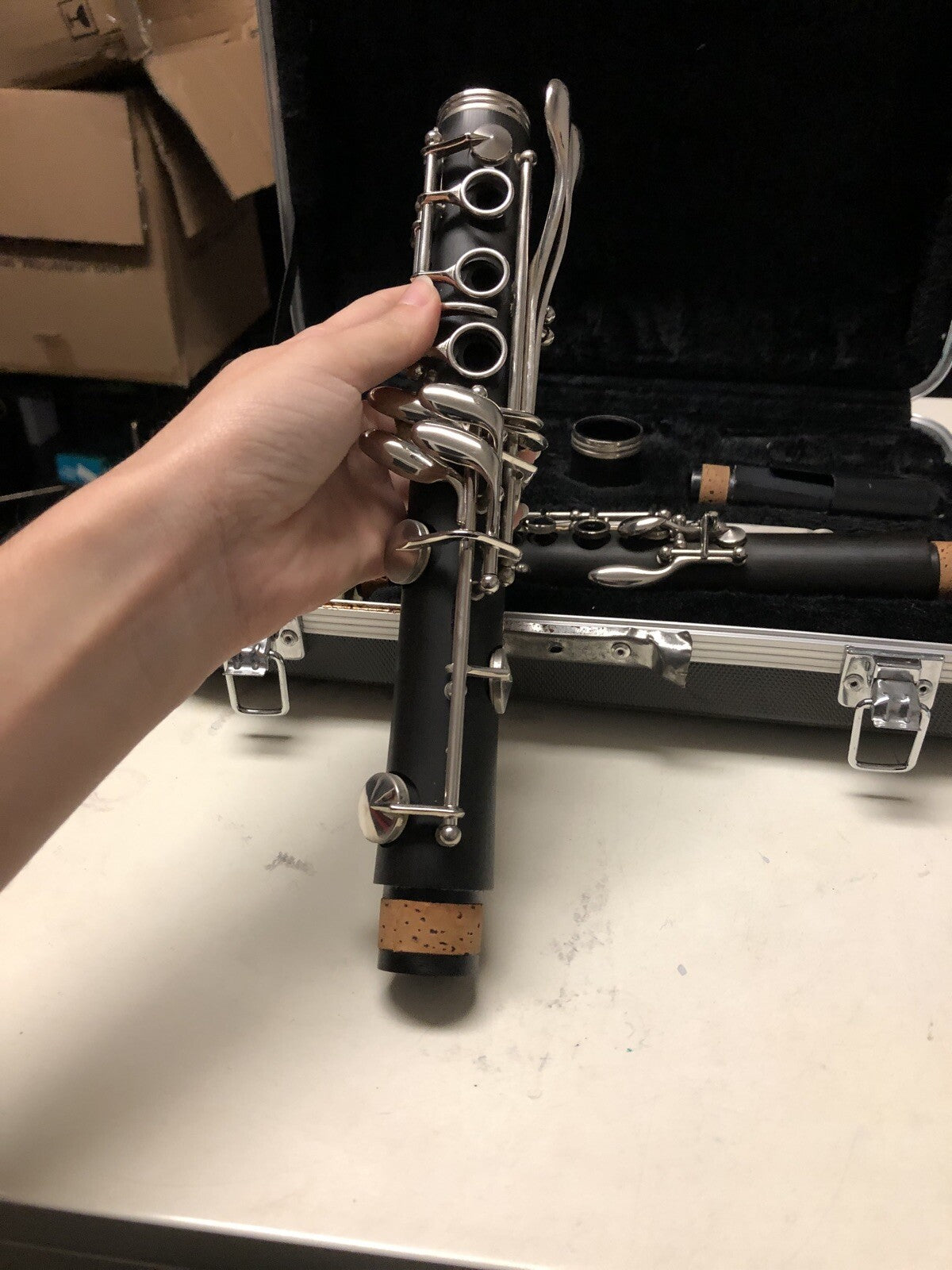 A6 Vintage Nice Selmer Bundy Resonite Plastic Clarinet W/ Case, 1970s8