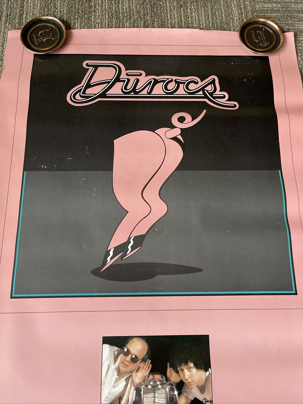 #149 1979 Rare The Dūrocs Record Store Promo Poster 30” X 20”  Scarce8