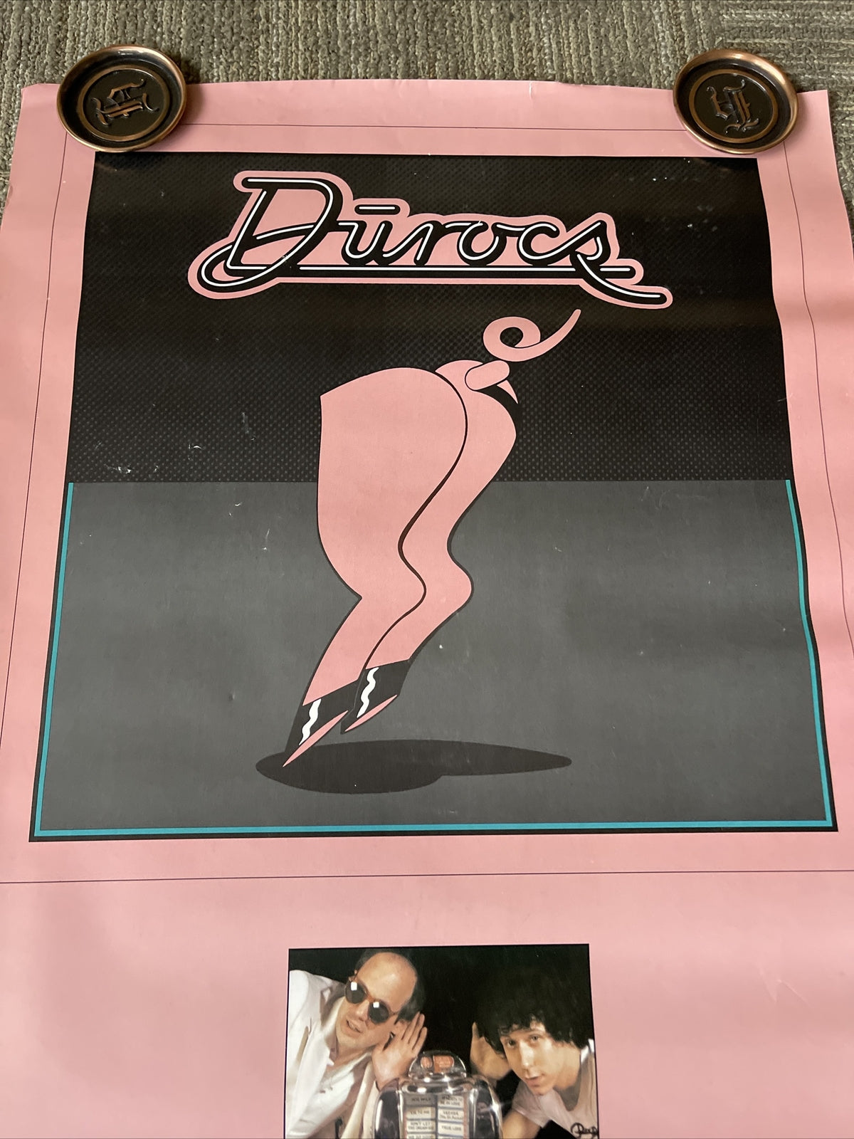 #149 1979 Rare The Dūrocs Record Store Promo Poster 30” X 20”  Scarce8