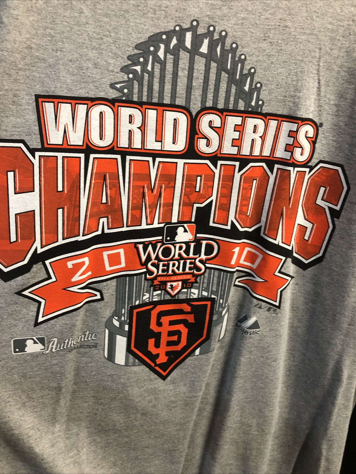 San Francisco Giants Men’s 2010 World Series Champions Shirt Size XL1