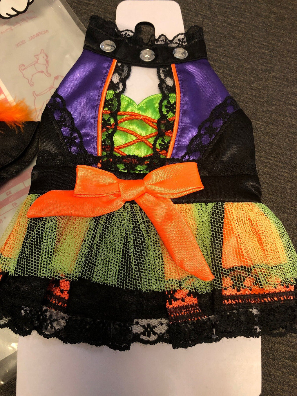 Pet Pampet Fashion Dogs And Cats Witch Lace Dress Halloween Costume Size 03