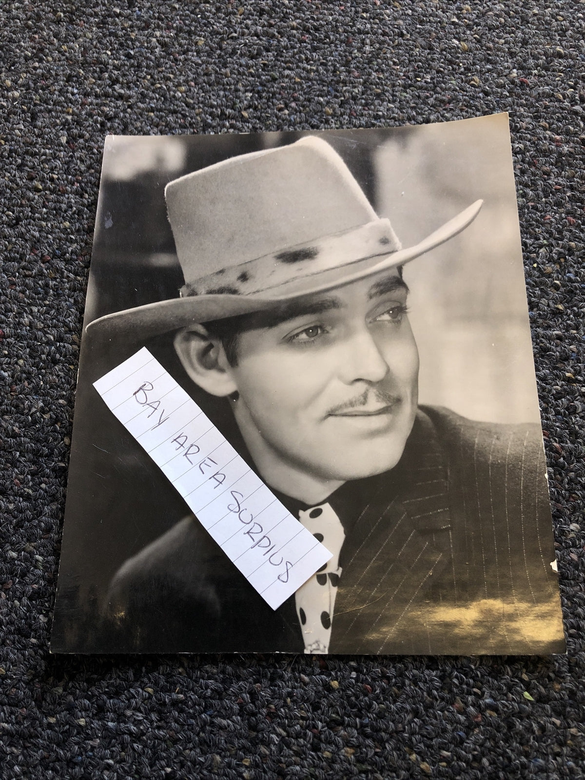 RARE Original Photo Of Clark Gable 8”x6.5” Candid Shot0