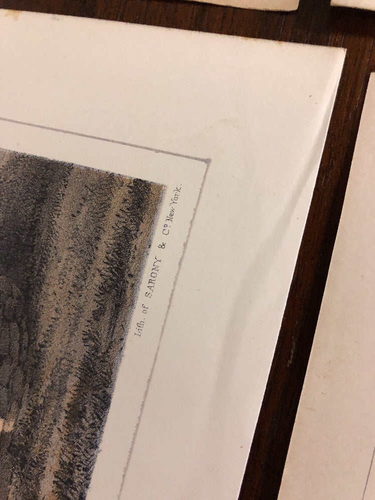 1860 Indian Surveys 35th parallel Lithograph Navajos Railroad Mojave Zuni Lot10