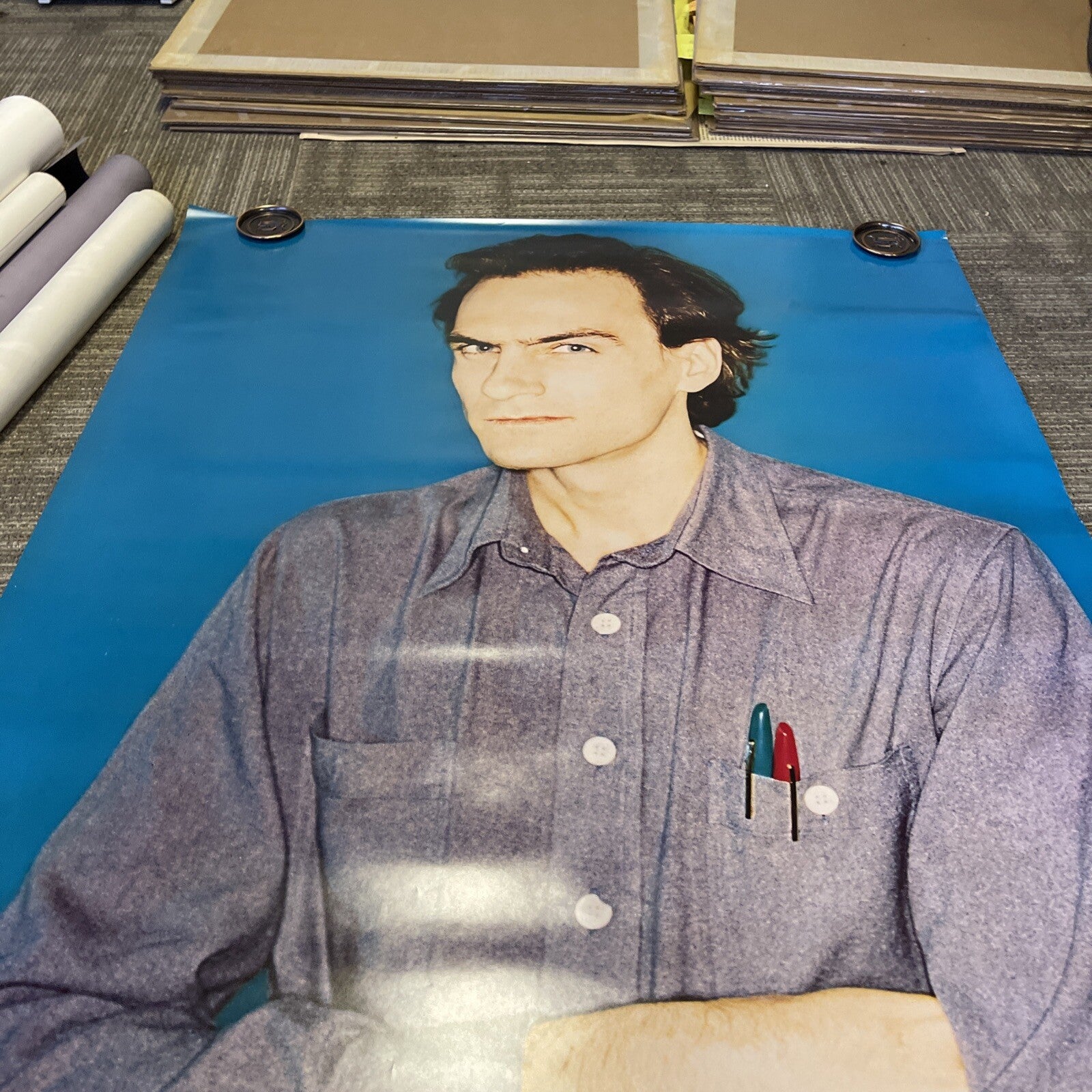 #162 1979 James Taylor Flag Record Store Subway Promo Poster 36” X 48”1