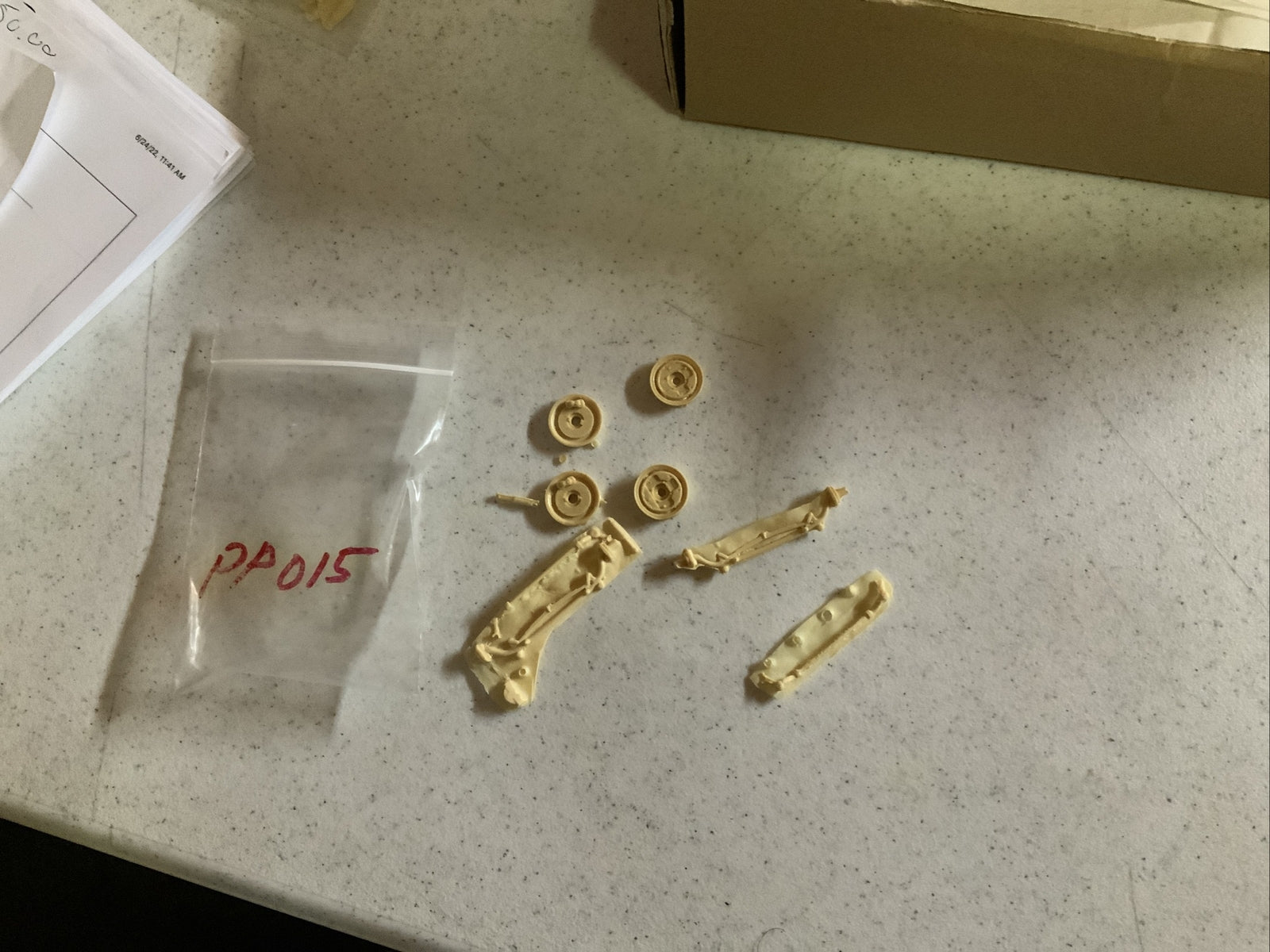 Vintage Resin Dragster Rim, Axle Parts0