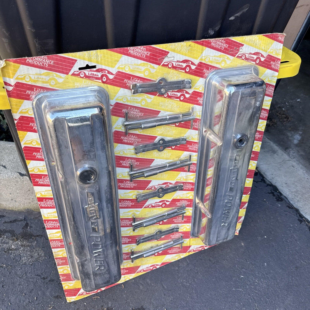NOS Vintage Lil John’s Performance Small Block Chevy Power SBC Valve Covers 3503