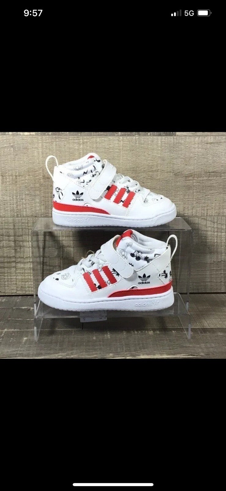 Adidas Disney Forum MID 360 I GX0839 Mickey And Friends Size 5k Kids NEW!!0