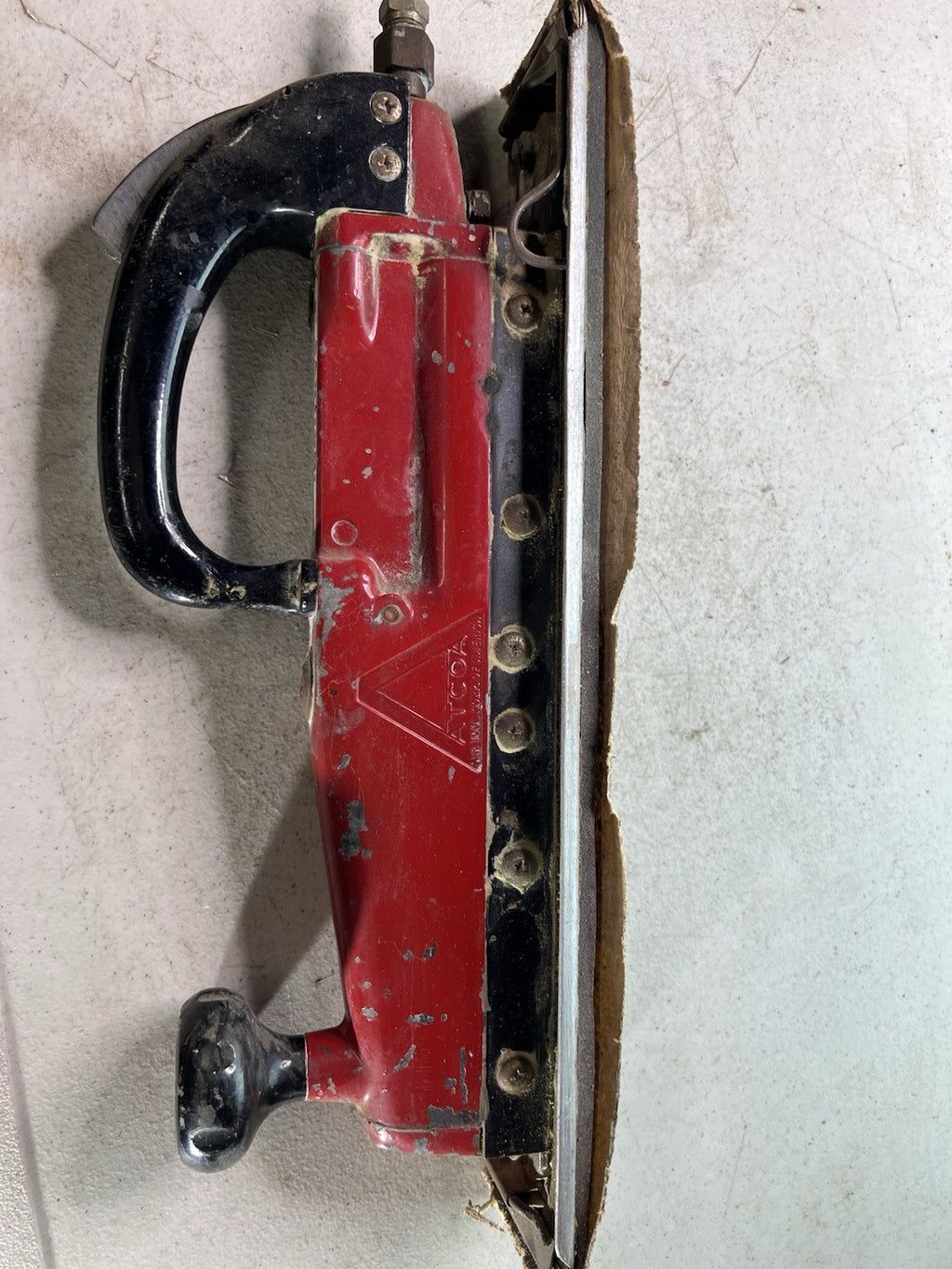 Vintage ATCOA Pneumatic Straight-Line Air Sander – Red Body2