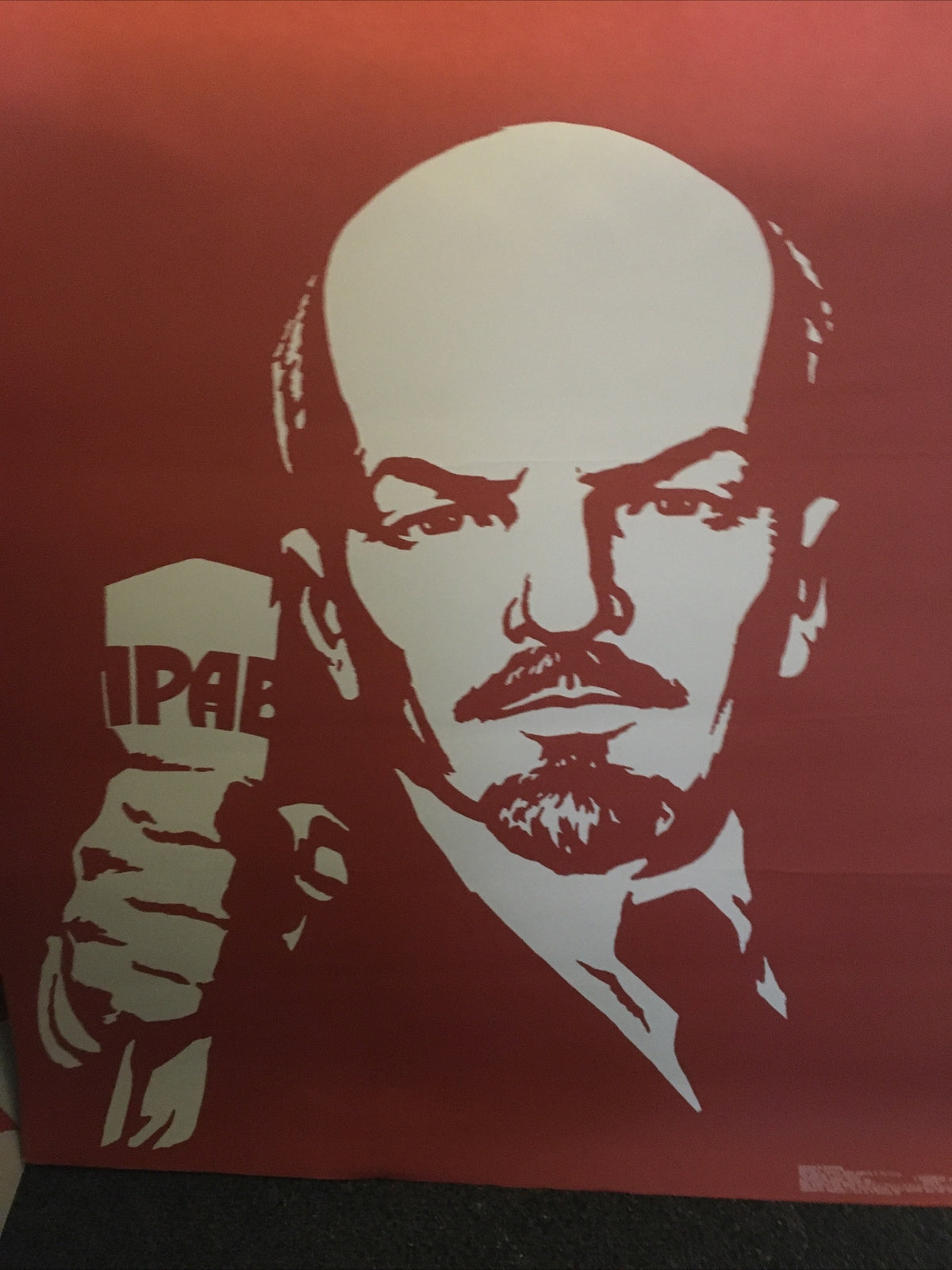 Original Polish political Poster LENIN USSR Communist Poster CCCP Historic0