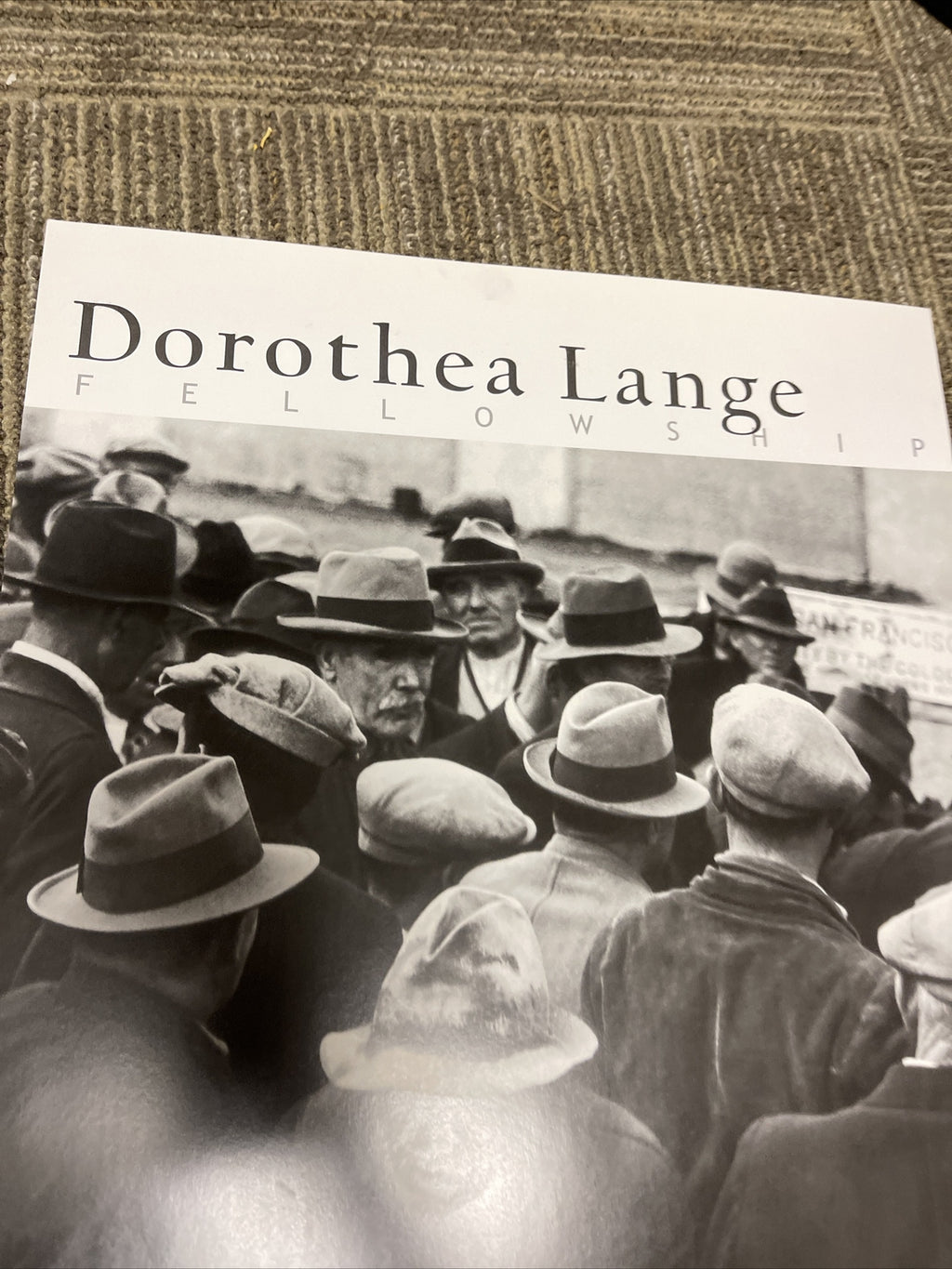 Dorothea Lange Fellowship photograph Poster UC Berkley 20036