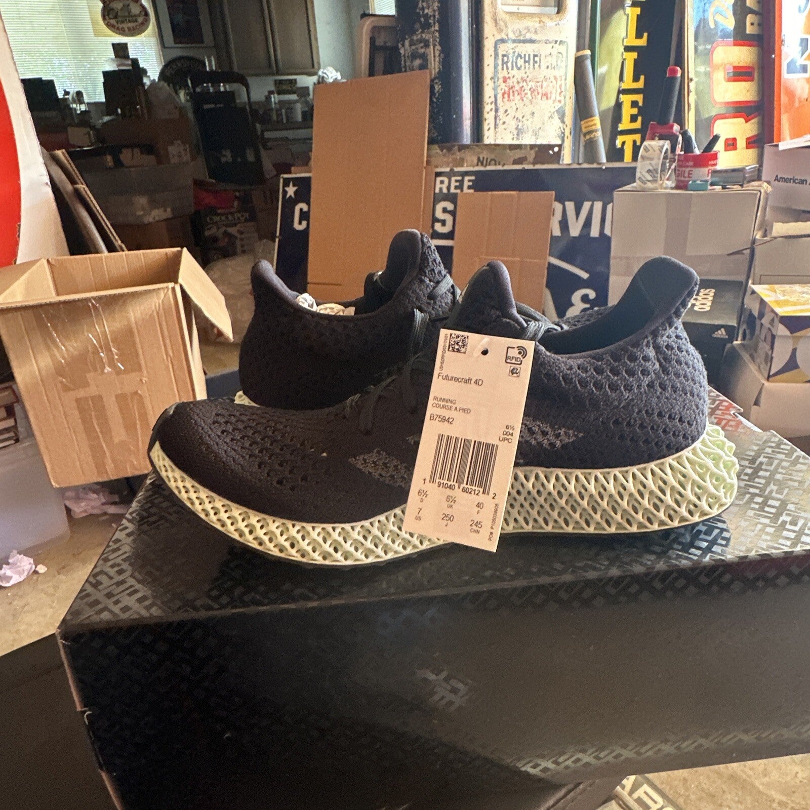 Size 7 - adidas Futurecraft 4D 2021 Core Black4