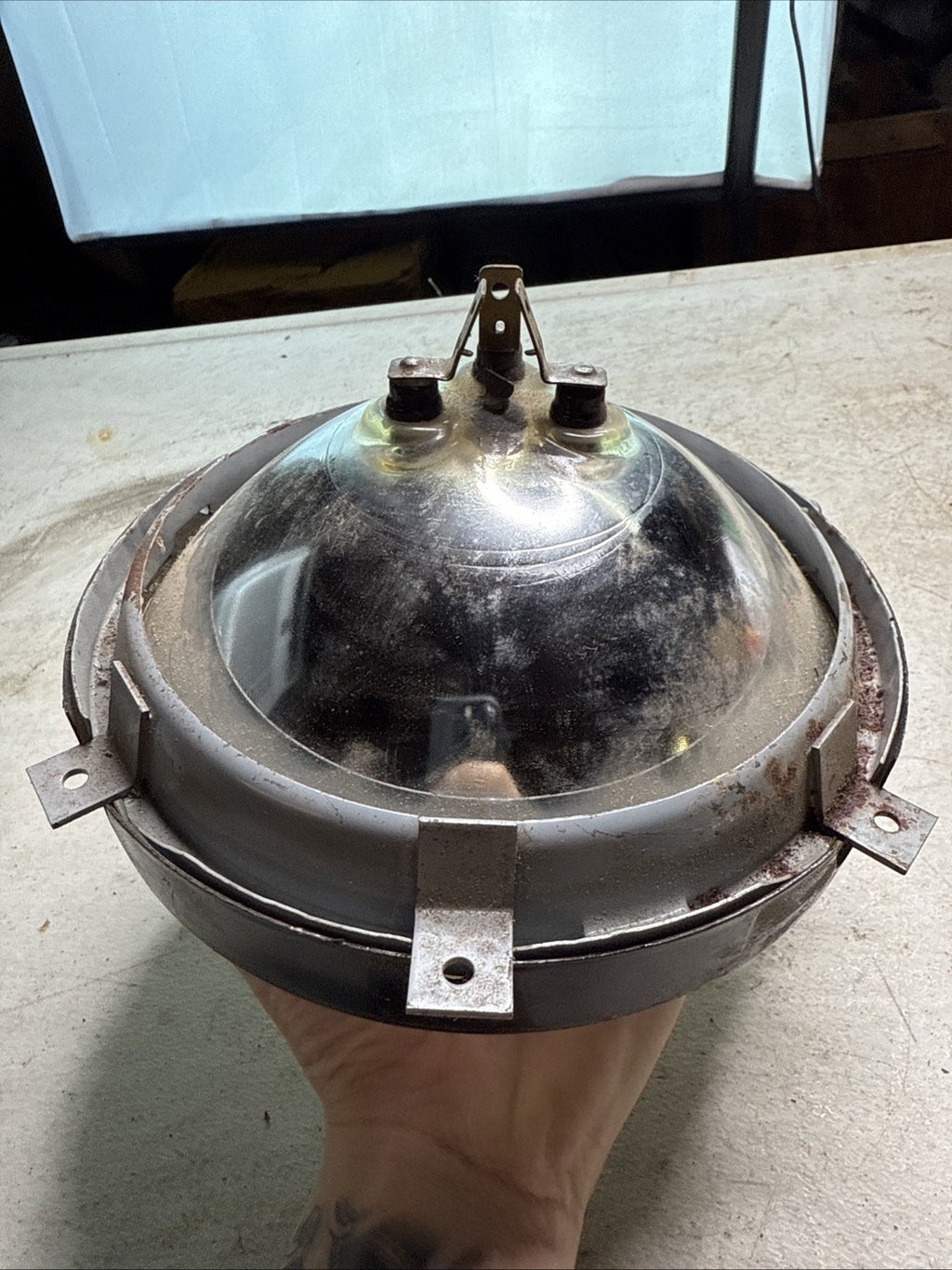 Vintage 4030 Sealed Beam 7” Headlight – Chrome Bezel5