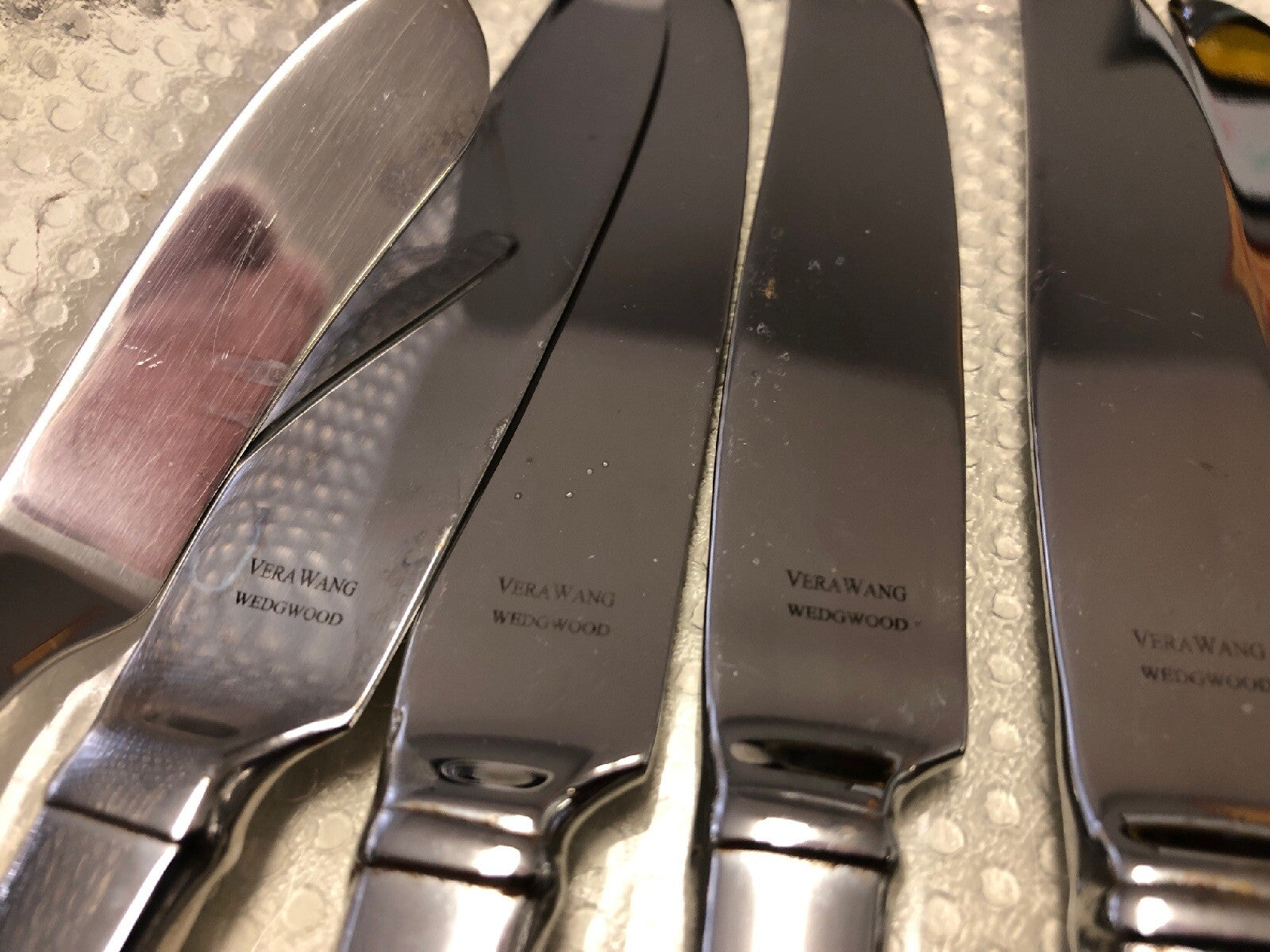 Lot 7 VERA WANG WEDGWOOD LOVE PEARL CAKE KNIFE & SERVER WEDDING ANNIVERSARY3