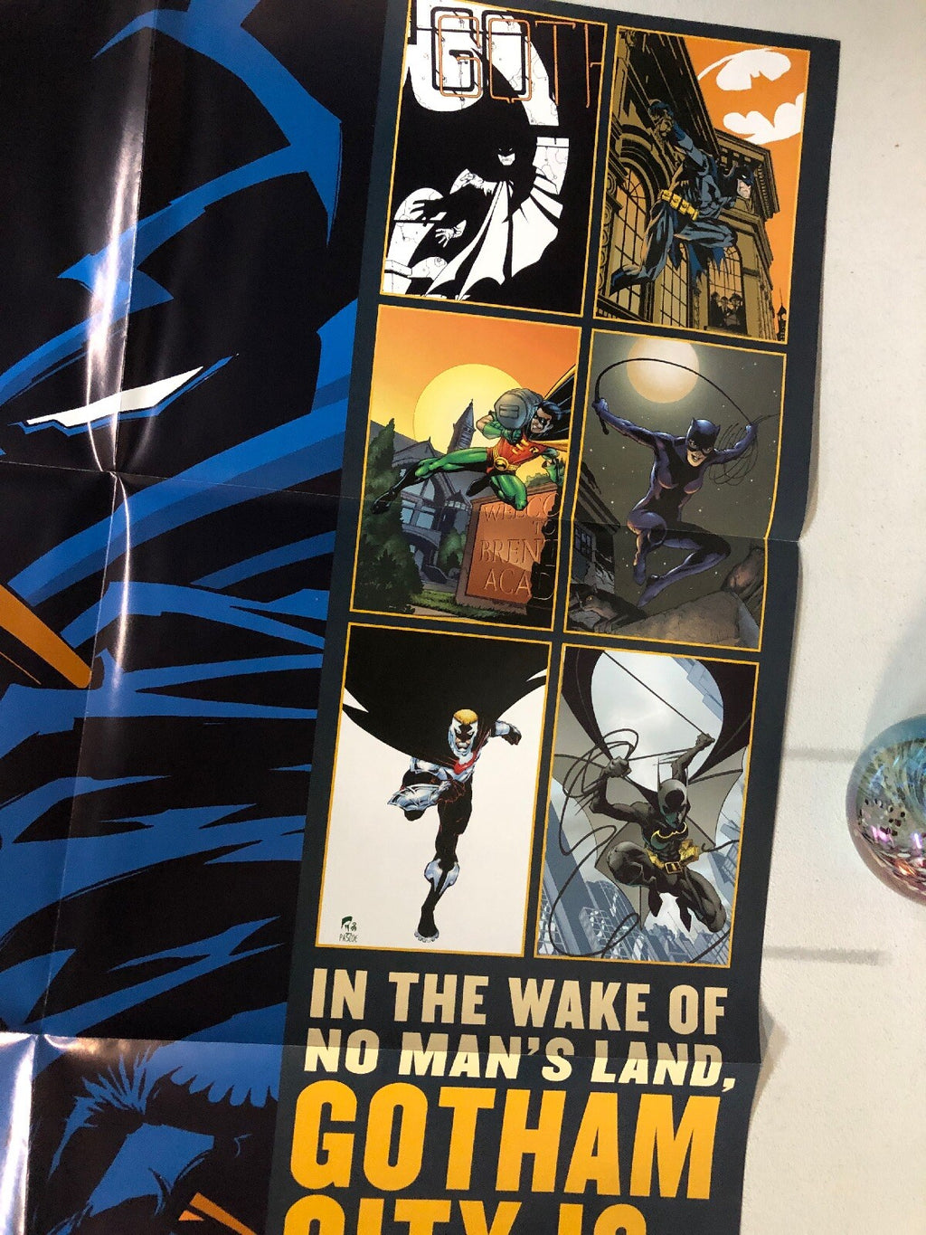 BATMAN GOTHAM CITY REBORN PROMO POSTER  34"x22" NEW 19993