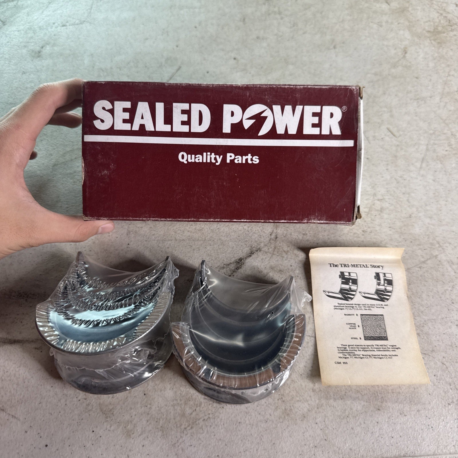 NEW Sealed Power MS-1523 P-10 Engine Crankshaft Bearings High Performance0