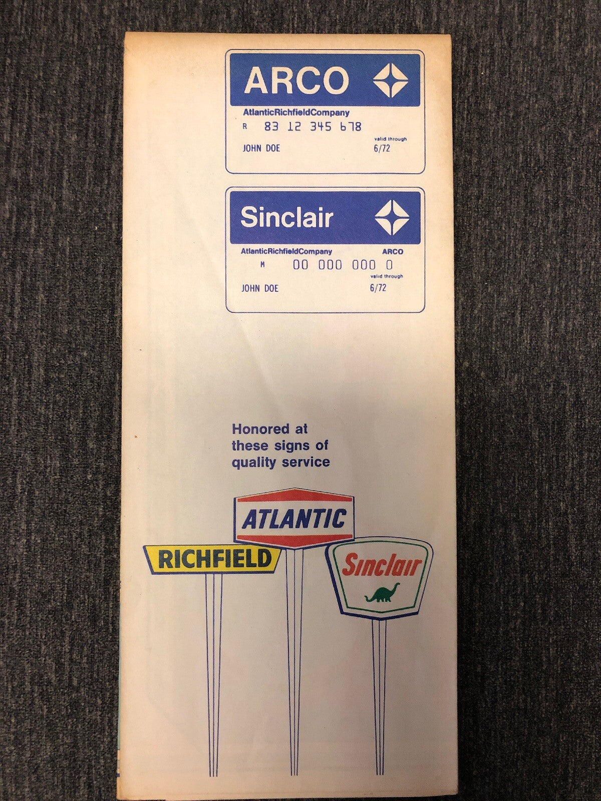 ARCO Atlantic Richfield Marin County & Vicinity CA Gas Station Road Map Novato1