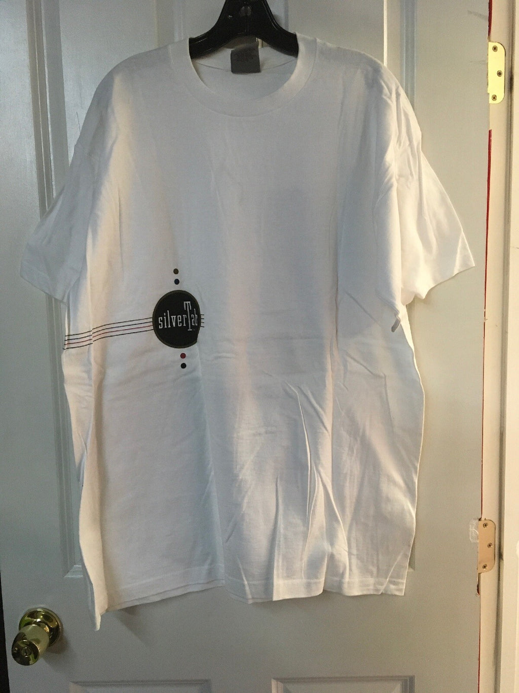 VTG NOS NWOT 80s 90s Levis’s Built To Last SilverTab White Graph Shirt L0