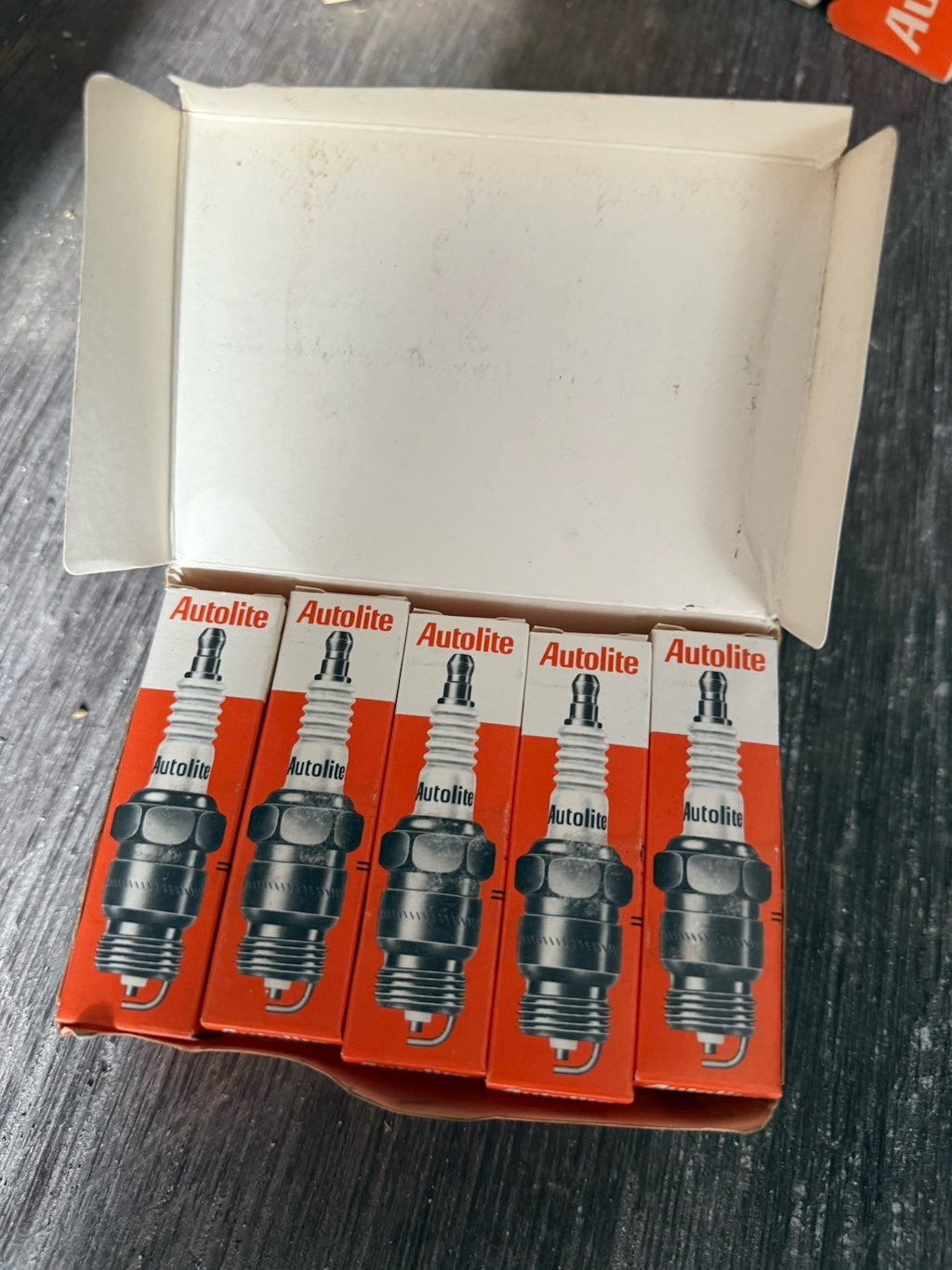 NOS Vintage Autolite 75 Spark Plugs Box of 10 Replaces Champion2