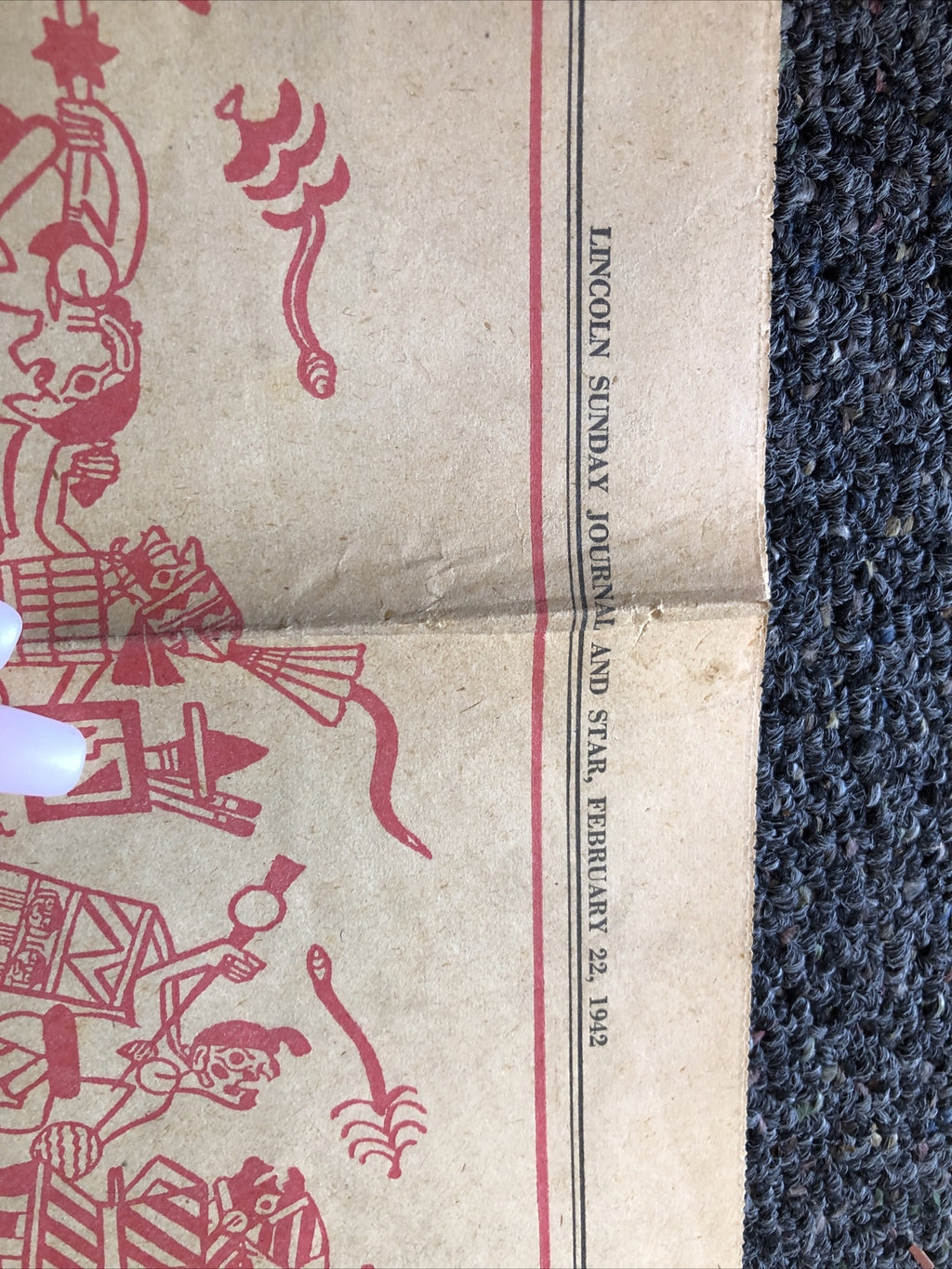 HISTORICAL NEWSPAPER SUNDAY JOURNAL FEB 22 1942 NAZI NEW ORDER IS 500 YEARS LATE1