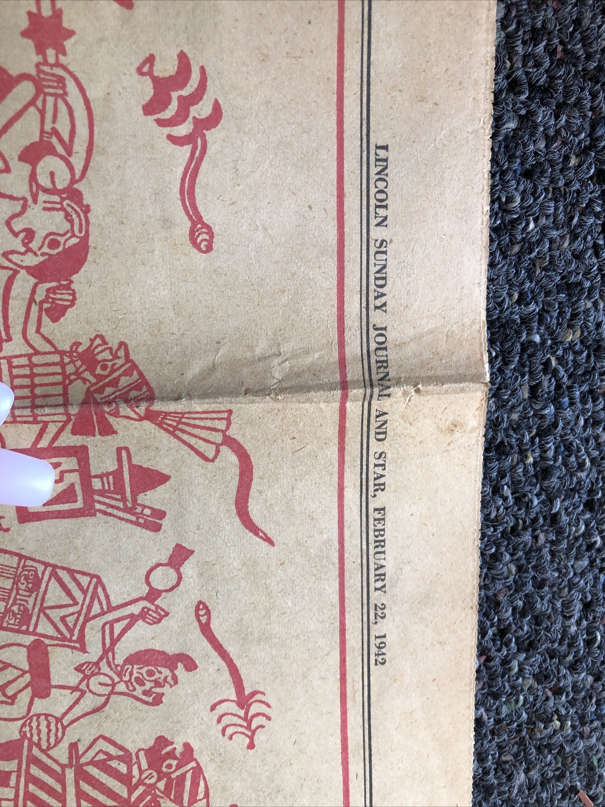 HISTORICAL NEWSPAPER SUNDAY JOURNAL FEB 22 1942 NAZI NEW ORDER IS 500 YEARS LATE1