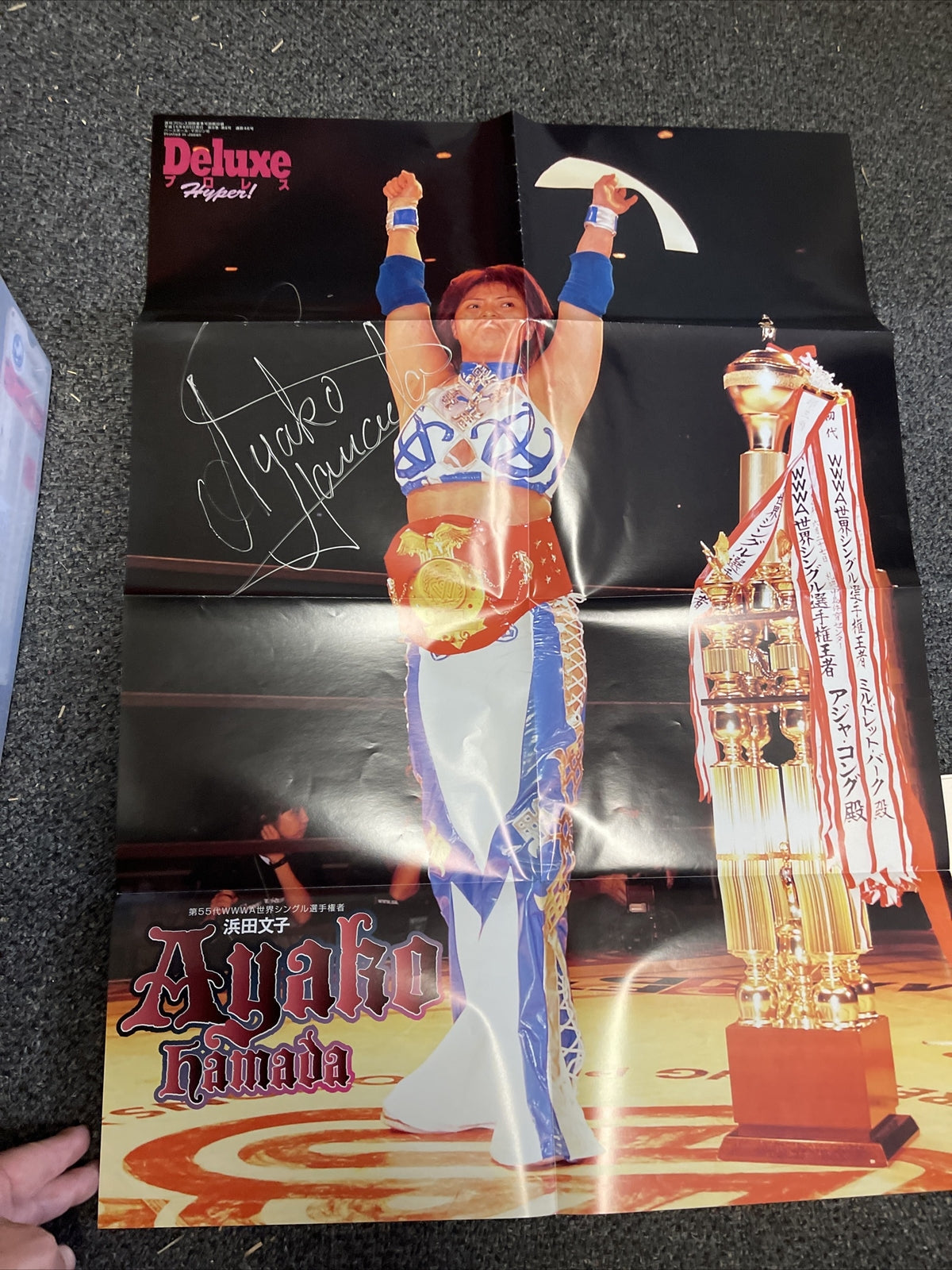 Early Career Ayako Hamada Signed Poster AAA Pro Wrestling Autograph WWE Japanese2