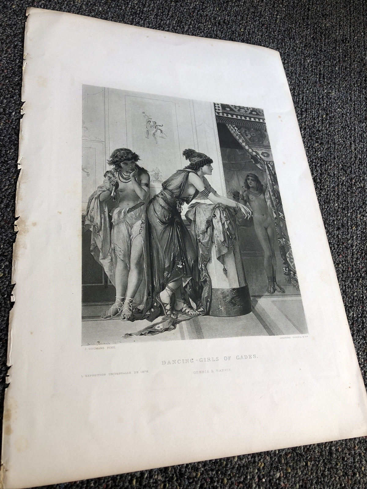 DANCING GIRLS OF GADES J. Coomans 1878 Gebbie & Barrie0