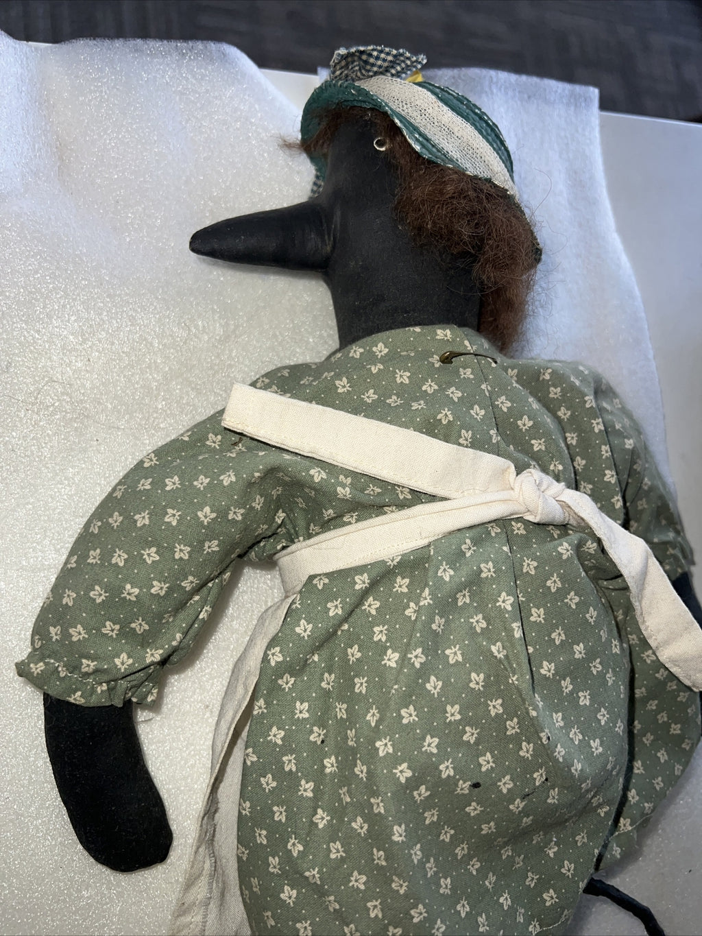 Charming Handmade Vintage Primitive New England Folk Art Farm Crow Doll Figure 4