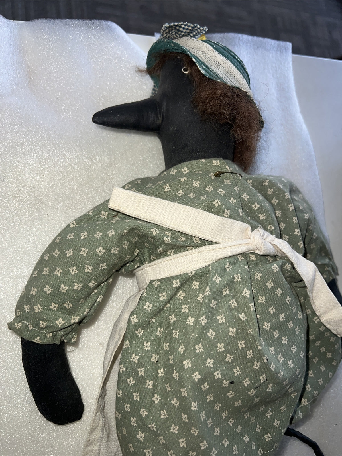 Charming Handmade Vintage Primitive New England Folk Art Farm Crow Doll Figure 4