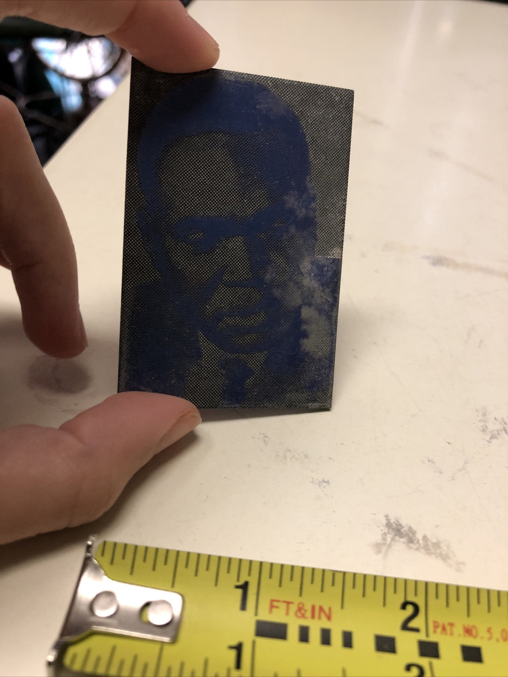 Antique Metal Printing Plate Block Photo Negative 2x2.5 Inch” Black Man In Suit3