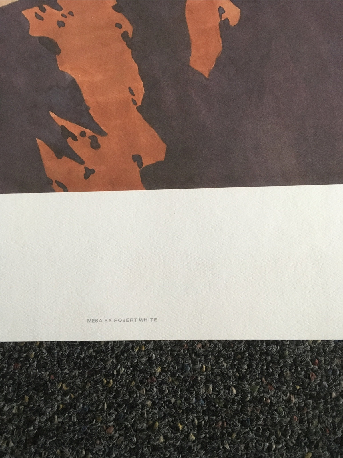 1984 Art Image “Mesa” By Robert White Signed And Numbered 39/15002