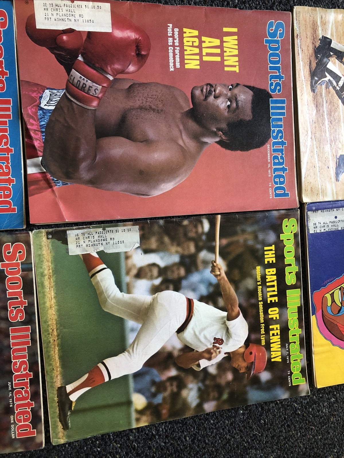 Vintage Lot Of 6 Sports Illustrated Magazines 1970’s Baseball Boxing2