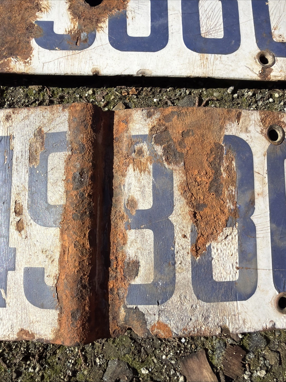 1920s California License Plate Porcelain ALL ORIGINAL  Set 100+ Years Old2