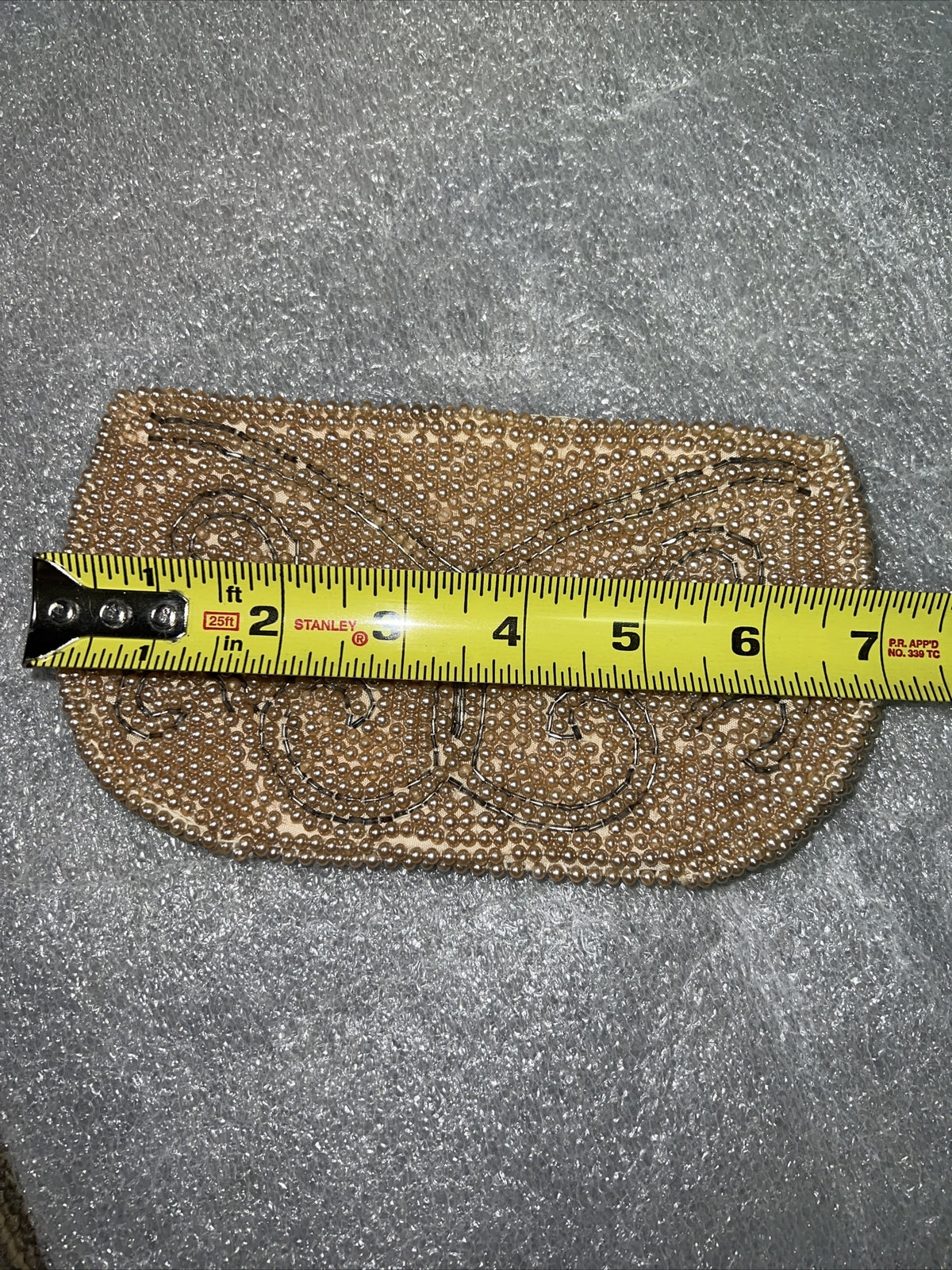 Vintage Rose Pink Bead Sequin Purse Clutch Envelope Evening Bag10