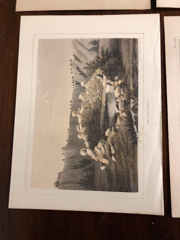 1860 Indian Surveys 35th parallel Lithograph Navajos Railroad Mojave Zuni Lot3