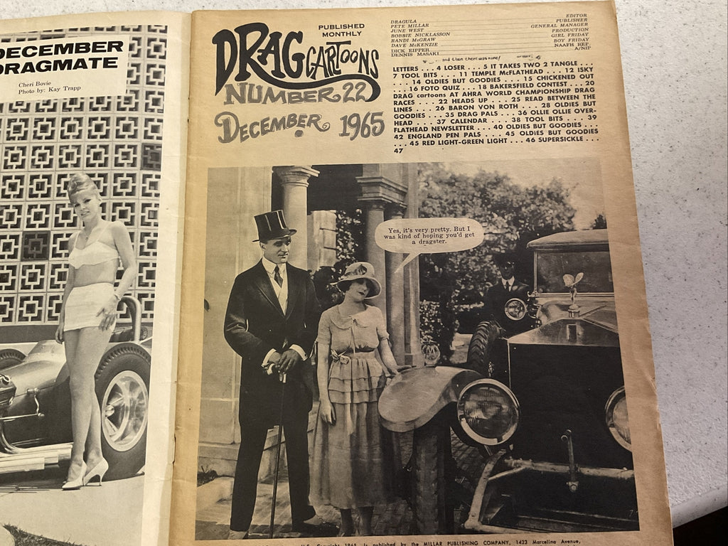 Vintage DRAG CARTOONS MAGAZINE Number 22, 46 Lot8