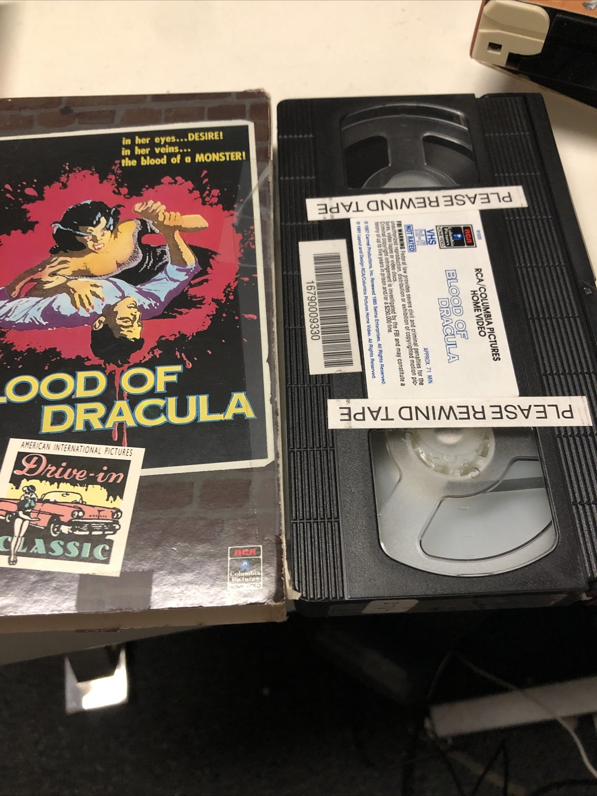 Blood of Dracula (VHS Tape)  James H. Nicholson, Sandra Harrison, Gail Ganley VG2