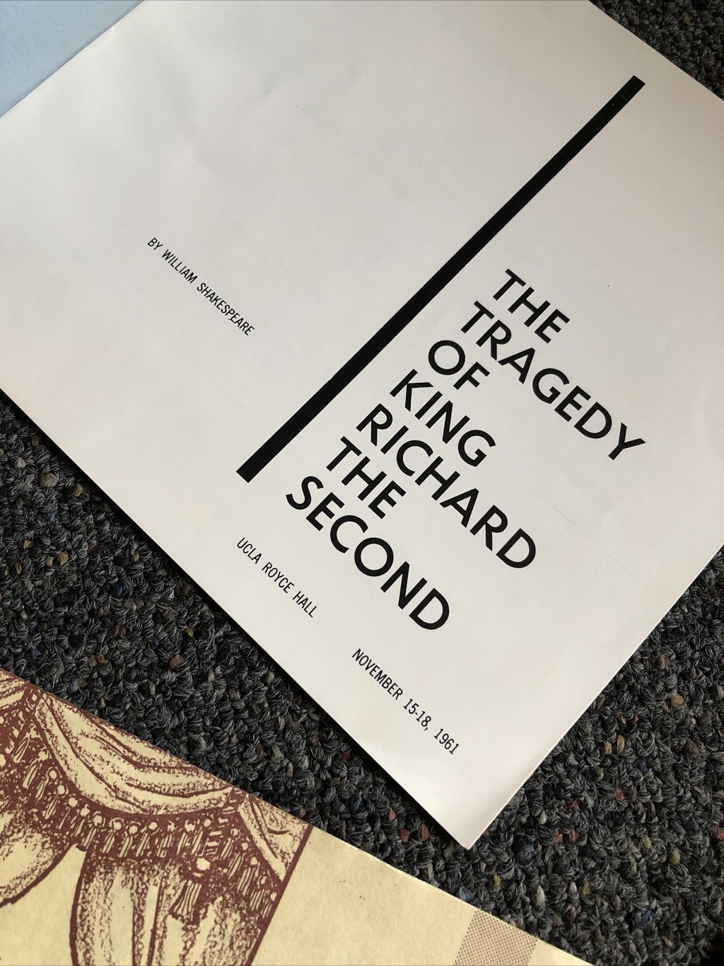Vintage UCLA Department Of Theater Arts Lot Of 5 - 1961 & 19621