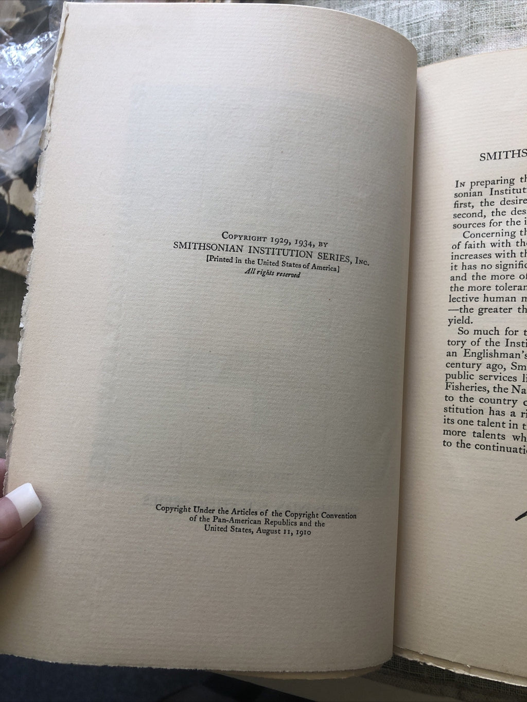 Vintage 1934 Smithsonian Institution Scientific Series5