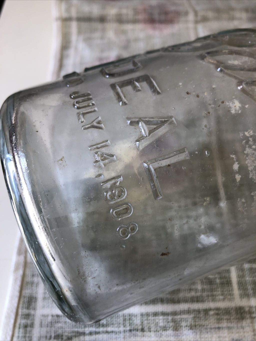 Antique Clear Ball Ideal Canning With Glass Tops July 14, 19082
